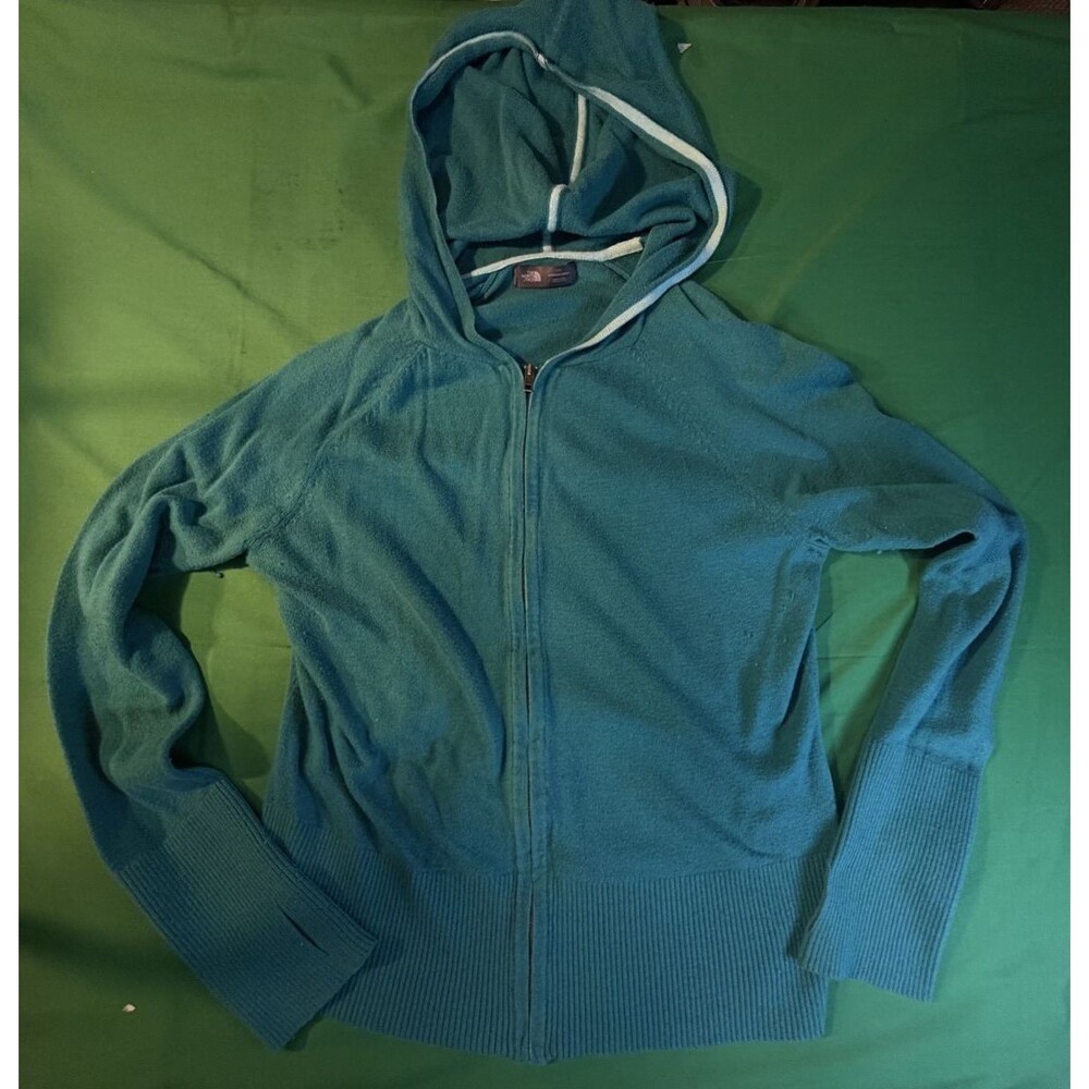 🏔️🩶 The North Face Women's Lightweight Full Zip Hooded Sweater Size Large (L)